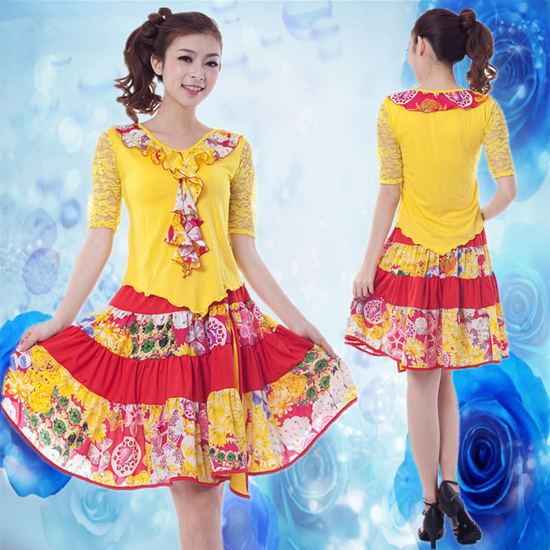 贝莎拉丁舞裙 新款 广场舞衣服 舞蹈服装女 恰恰舞拉丁舞比赛服