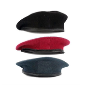 2011保安贝雷帽 红色 黑色 藏蓝色保安贝雷帽 男女保安贝雷帽