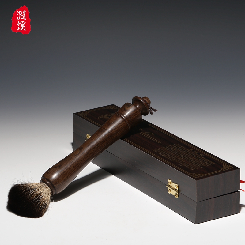 涧溪宜兴紫砂茶具茶道配件 大号黑檀木石獾毛养壶笔茶刷壶笔杂件|ruв категории посуда, чайный сервиз, Садо/ноль - от Buy2taobao.com для оказания профессиональной услуги покупки агента Taobao