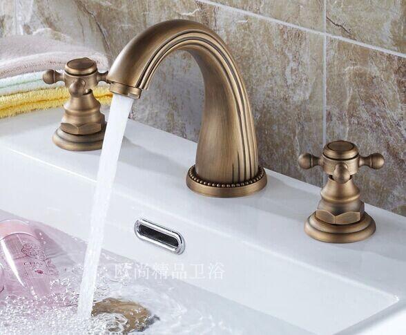 All copper To fake something antique European style water tap All copper Basin Retro Faucet Hole Basin Hot and cold water tap 351in the Decoration main material , Toiletries , Bathroom faucet , Basin mixer category - from Buy2taobao.com to provide professional Taobao agent buy service