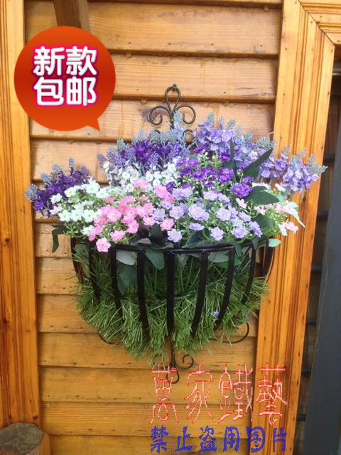 铁艺花架/墙壁吊花盆/壁挂花篮/铁艺置物架 清仓特价欧式田园高档|msdalam kategori perabot kediaman, rak, bunga/Menghabiskan beberapa - dari Buy2taobao.com untuk memberikan perkhidmatan ejen Taobao profesional membeli