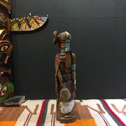 1940shopikachina美国印第安原住民霍皮族克齐纳神手工木雕摆件