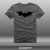 SODEPP蝙蝠侠黑暗骑士崛起全棉短袖T恤衫电影T恤衫夏装圆领