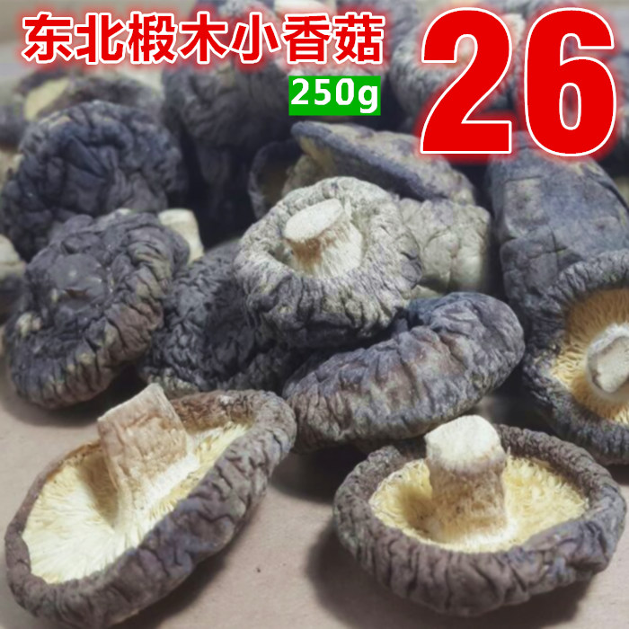 东北农家椴木香菇干货 手选金钱菇 小香菇 野生冬菇肉 250g包邮