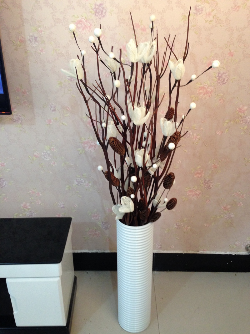 干花摆放花艺 客厅玄关落地花 天然树枝 三叉木腊梅叶脉花套装在类目 鲜花速递/花卉仿真/绿植园艺, 仿真花/绿植/蔬果成品(新), 仿真绿植中 - 来自Buy2taobao.com提供专业的淘宝代购服务
