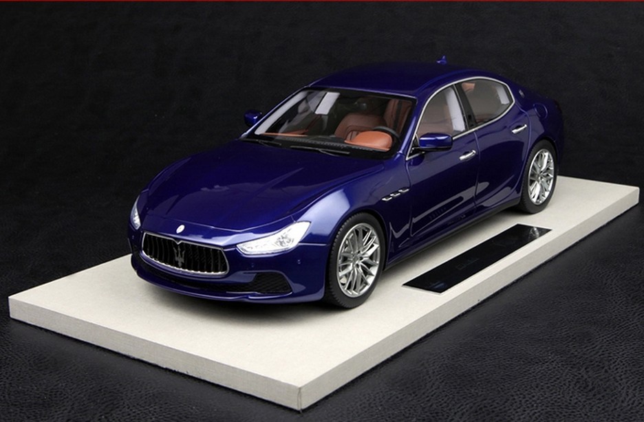 bbr 1:18 玛莎拉蒂 总裁 maserati ghibli 汽车模型 蓝色