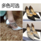 上下架计划:2015欧美新款MB绸缎水晶女鞋白银色尖头高跟鞋细跟水钻单鞋婚鞋潮