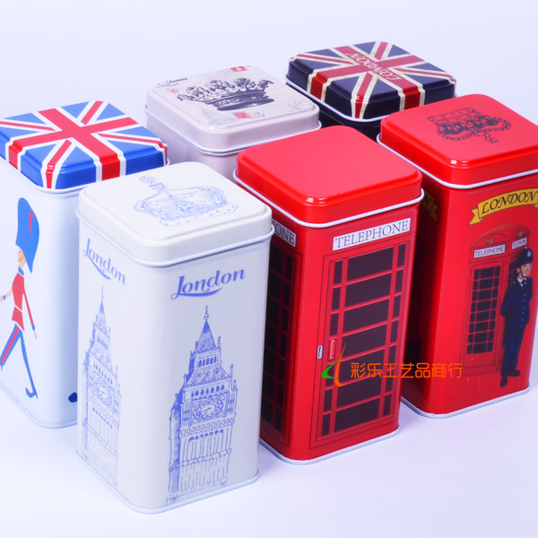 undefined2 Metal Tinplate rectangle Iron box Cans British style currency Tea pot Packaging boxundefinedin the Tableware , Tea set , Tea caddy category - from Buy2taobao.com to provide professional Taobao agent buy service