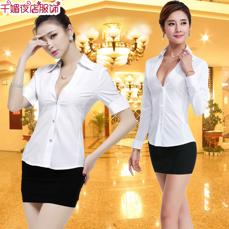 短袖职业衬衫包裙白领正装职业套装桑拿技师服酒店工作服春夏装女|ruв категории Женская одежда, костюм/студенты школьную форму/обмундирования, отель обмундирования - от Buy2taobao.com для оказания профессиональной услуги покупки агента Taobao
