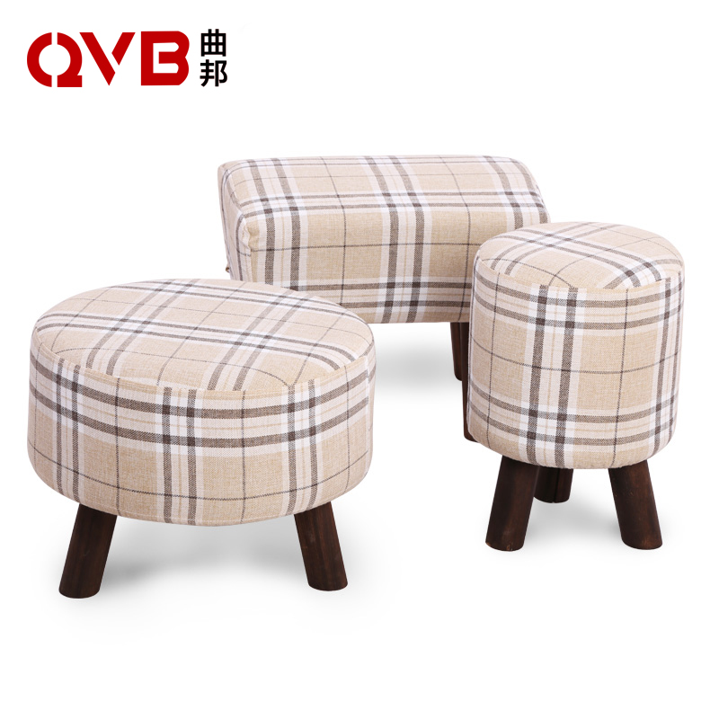 Shoe changing stool solid wood Footstool Low stool Dressing stool Bed end stool modern Simplicity Fabric art stool Chairs & Stoolsin the Residential furniture , Class Seats , Stools , Low stool category - from Buy2taobao.com to provide professional Taobao agent buy service