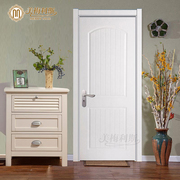 美梅利斯美式田园烤漆门，白色木门室内门套装门，房门卧室门全屋定制