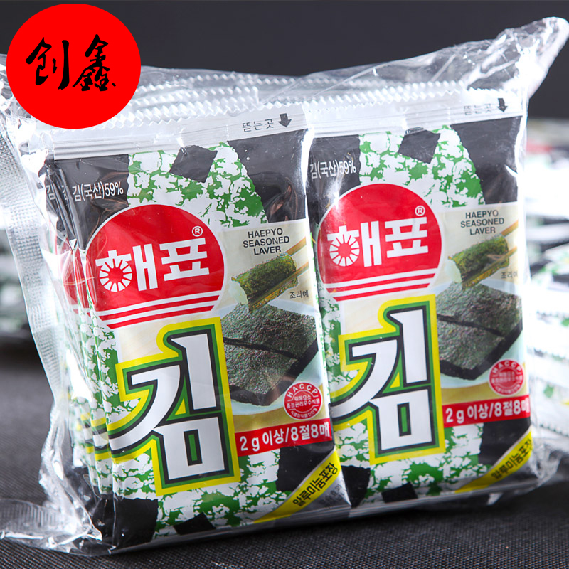 海牌海飄海苔2g*8小包韓國進口零食品 即食壽司烤紫菜片在類目 零食/堅果/特產, 魷魚絲/魚乾/海味即食, 海苔系列中 - 來自Buy2taobao.com提供專業的淘寶代購服務