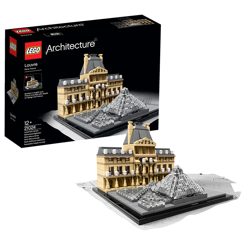 乐高建筑系列21024卢浮宫LEGO 玩具益智积木拼搭收藏