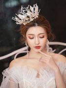 头饰新娘2020结婚韩式婚纱礼服超仙发饰森系大气仙美