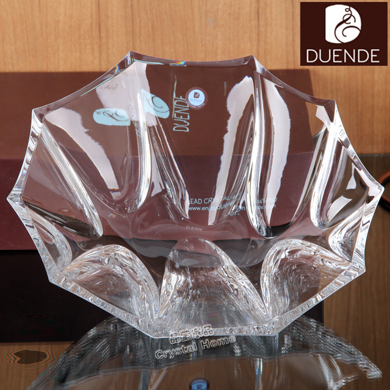 Czech Republic DUENDE Imported Crystal glass originality European style modern Countryside Fruit plate Wedding celebration marry Fruit plate 32cmin the Tableware , Tableware , Fruit bowl/Fruit plate/Hamper category - from Buy2taobao.com to provide professional Taobao agent buy service