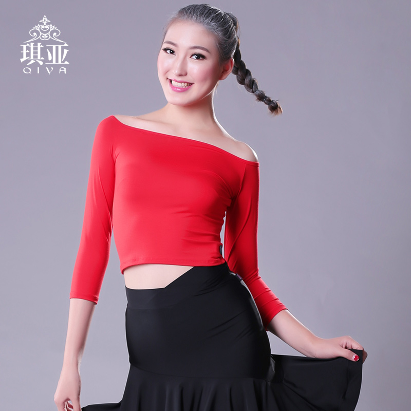 Rukia Latin jacket adult new pattern Long sleeve Word collar Latin clothing major Uniforms clothesin the Sports/Yoga/Fitness/Fans supplies , Dance/Aerobics/Gymnastics , Latin , Latin Dance Tops category - from Buy2taobao.com to provide professional Taobao agent buy service