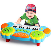 可充电音乐拍拍鼓电子琴婴幼，儿童早教益智玩具，琴独特灯光音效教琴