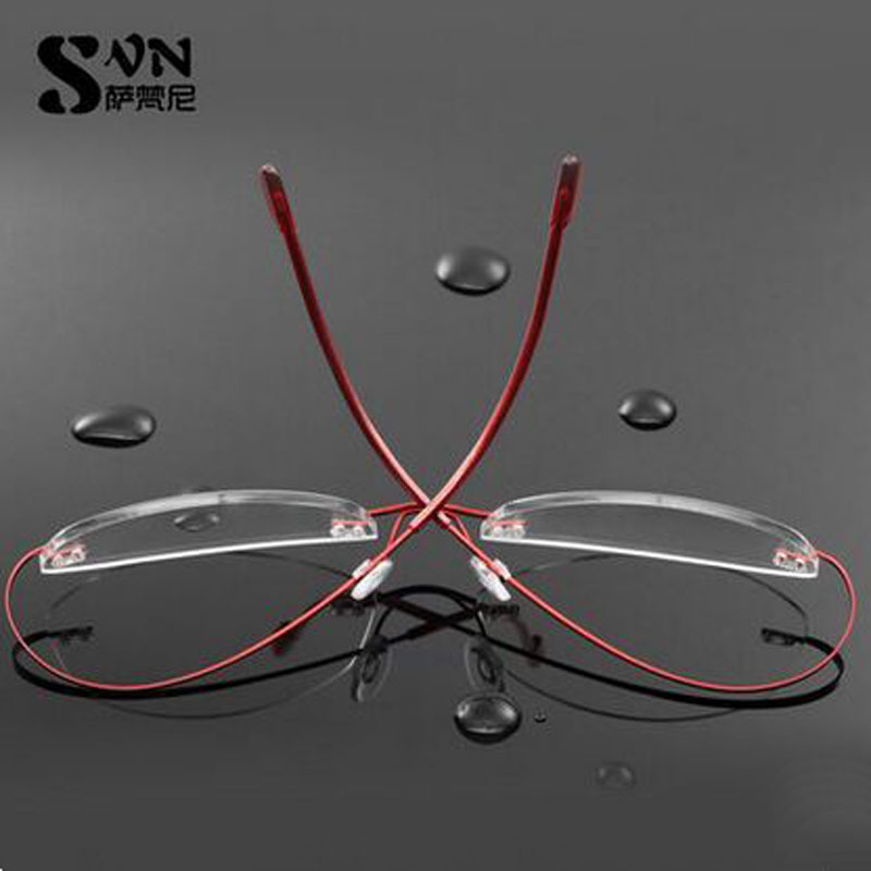Safanni Frameless spectacles frame memory Metal myopia Spectacle frame men and women Frameless optics Framein the ZIPPO/Swiss Army Knife/Glasses , Frames category - from Buy2taobao.com to provide professional Taobao agent buy service