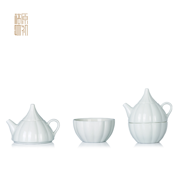 原初 荷塘月色快客杯时尚创意礼品个人杯 文化居家用品 便携茶具