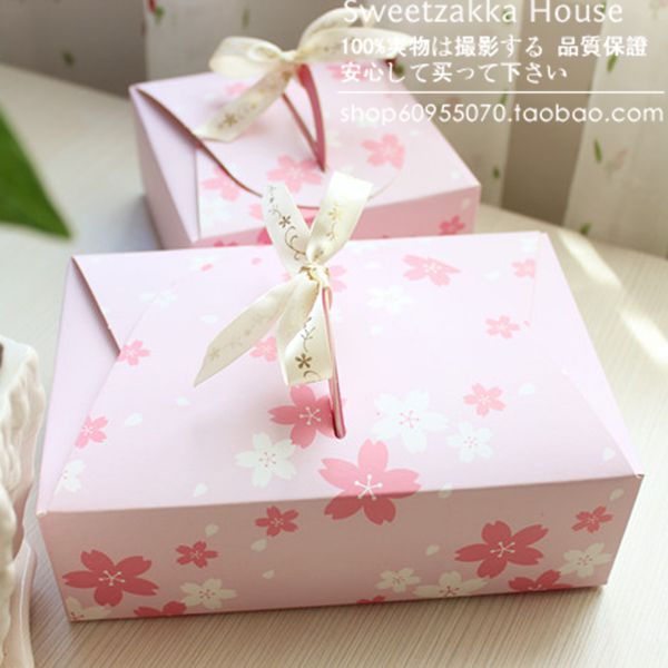 韩网同款 粉嫩日本樱花图案手提式礼品包装盒 饰品包装袋 回礼盒|ruв категории фестиваль товаров/подарок, сахар коробка/сахар комплект частей - от Buy2taobao.com для оказания профессиональной услуги покупки агента Taobao