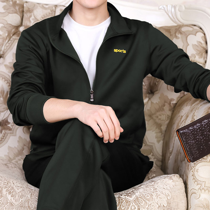 Spring and autumn season Middle and old age man Athletic Wear suit Cardigan Long sleeve middle age XL leisure time Morning exercises Running clothesin the Sportswear/Casual Clothing , Sport Package category - from Buy2taobao.com to provide professional Taobao agent buy service