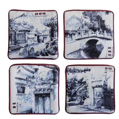 5片包邮中式隔热茶老北京加厚印花滚边新品餐桌电脑桌杯垫在类目 餐饮具, 餐具, 餐垫中 - 来自Buy2taobao.com提供专业的淘宝代购服务