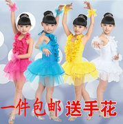 2024女童儿童演出服装现代拉丁舞舞蹈裙幼儿园表演服舞台服装