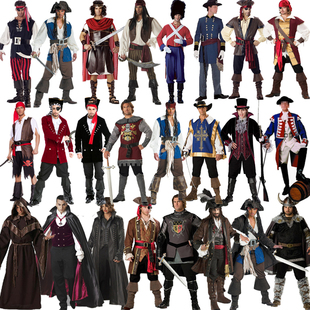 万圣节海盗服装 成人男角色扮演 北欧cosplay加勒比海盗服装