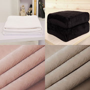 白色毛毯纯色珊瑚法兰绒毯子纯白床单黑色空调，薄款拍照背景毯单人