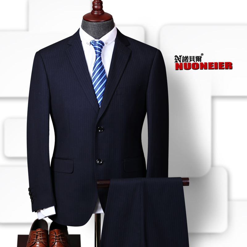 new pattern dark blue Vertical stripe Men's Suit Business Formal Suit Add fertilizer enlarge 613in the Men's clothing, Suits category - from Buy2taobao.com to provide professional Taobao agent buy service
