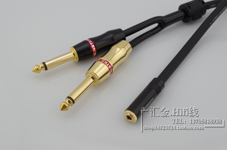 怪兽100发烧3.5mm母座转双6.35 母头一分2大二芯音频延长线转接线|ruв категории видео электрических приборов, видео бытовой арматура, катанки - от Buy2taobao.com для оказания профессиональной услуги покупки агента Taobao