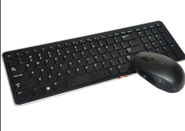 100%全新原装Dell戴尔2.4G KM-713无线键盘鼠标套装巧克力按键