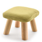 小凳子实木沙发凳布艺小板凳，方凳蘑菇凳矮凳时尚创意穿鞋换鞋凳