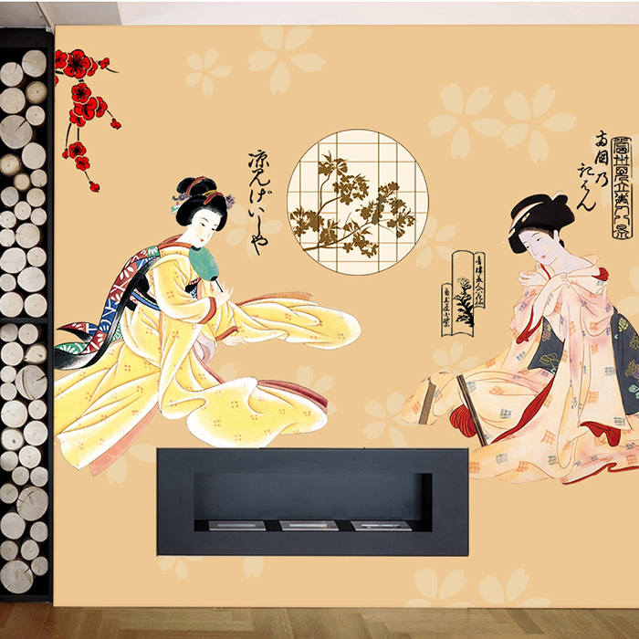日本和服美女定做墙纸日式背景墙画餐厅店铺壁画茶室和风酒店壁纸|msdalam kategori keluarga memasang ibu, Wallpaper, mural adat - dari Buy2taobao.com untuk memberikan perkhidmatan ejen Taobao profesional membeli