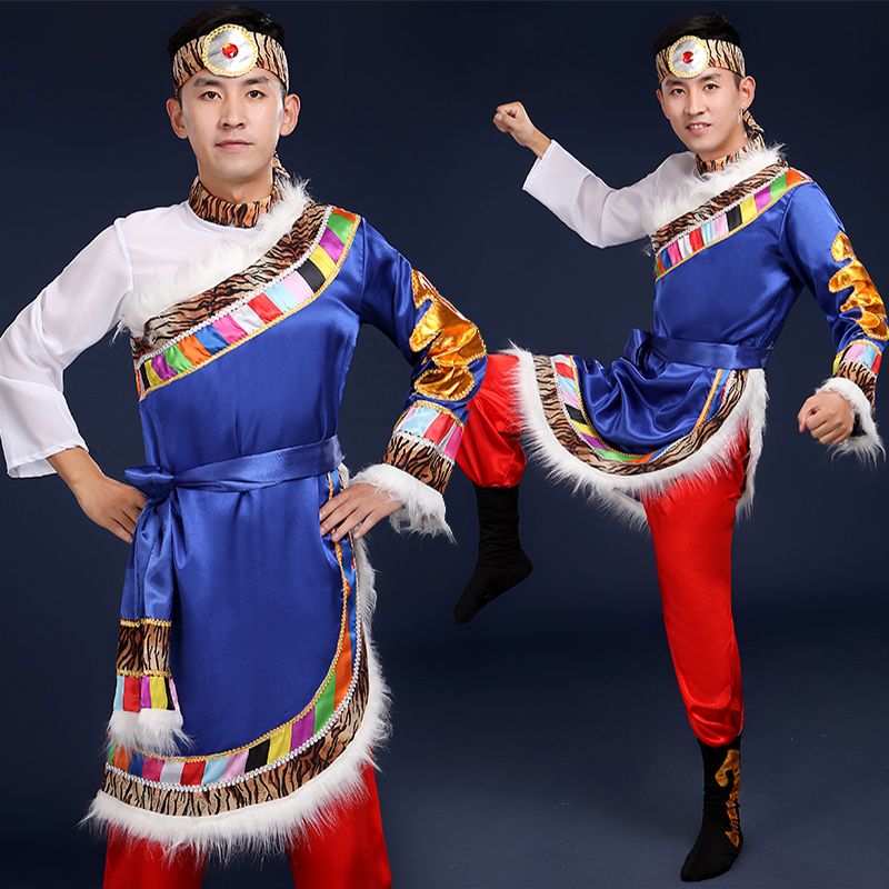 Zhuang Ethnic minority dance clothing man adult stage Costume Spring and summer Mongolia costume Drums Dancing clothesin the Women's clothing/Boutique , Costume/National costume/Stage costumes , National costume/Costumes category - from Buy2taobao.com to provide professional Taobao agent buy service