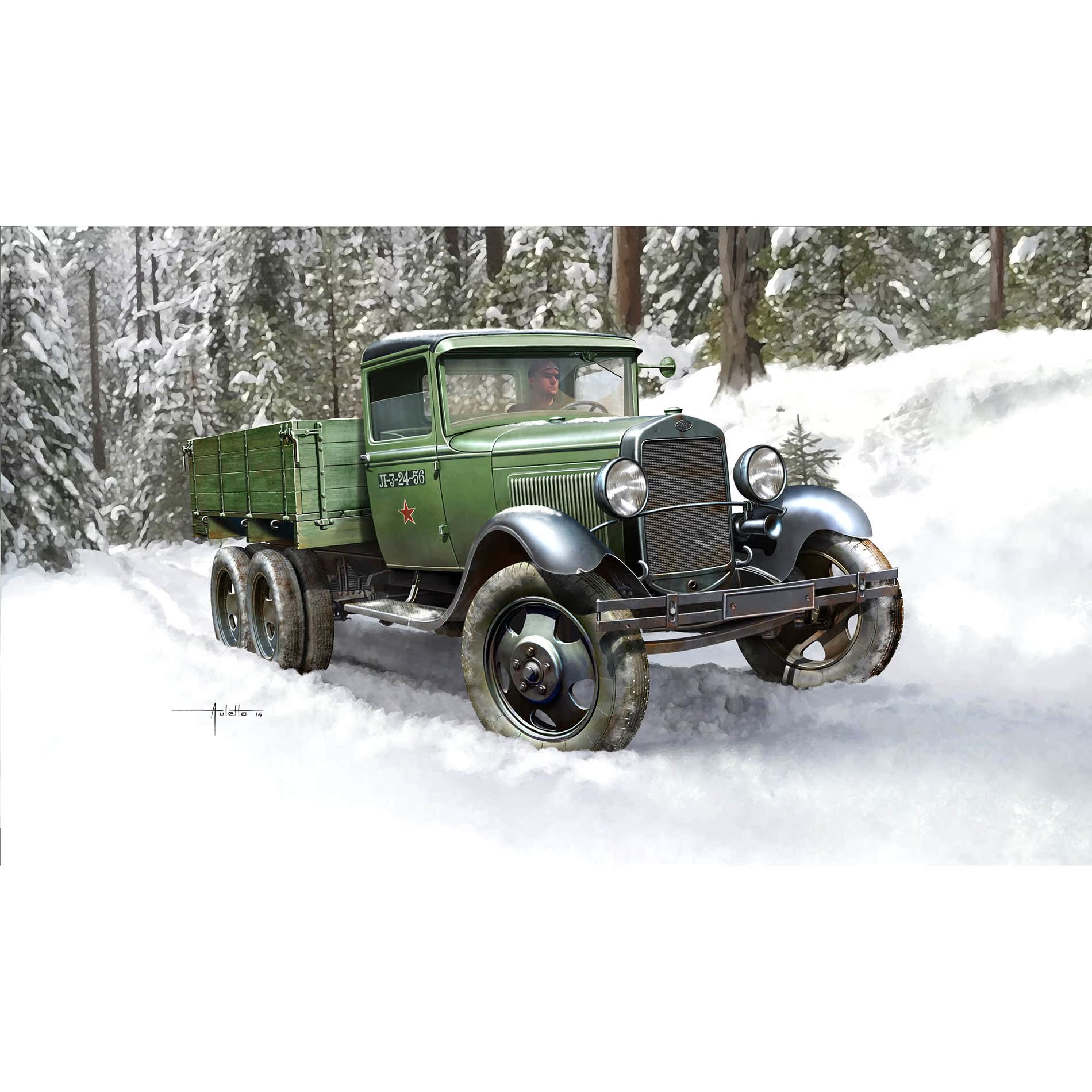 导弹发射车模型儿童玩具火箭炮合金解放卡车军