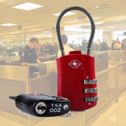 出国旅行用品箱包密码锁 TSA钢丝海关锁 通关锁 行李箱锁拉杆箱锁