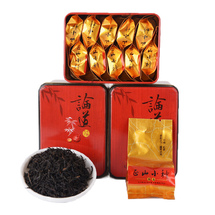 【特价乐购】福建红茶品尝装 正山小种茶叶 高山茶铁盒装 50g包