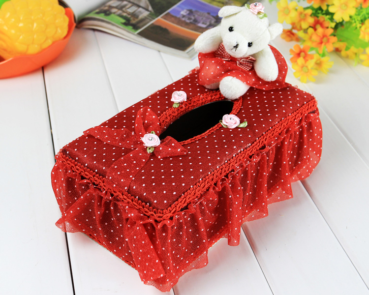 50% Off Fabric art Tissue box high-grade European style Tissue Paper pumping box Lace lovely Little Bear originality Tissue boxin the Storage consolidation , Home Storage appliances , Storage Box , Tissue Box category - from Buy2taobao.com to provide professional Taobao agent buy service