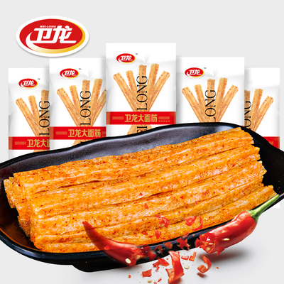 【卫龙旗舰店】大面筋68g*5辣条零食 麻辣80后儿时辣片小吃特产