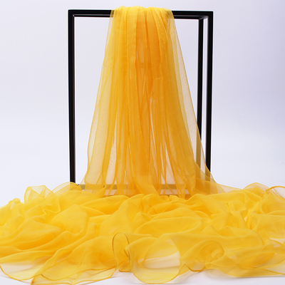 超大纯色丝巾女士薄款披肩围巾纱巾百搭长款春秋季秋冬季2017新款