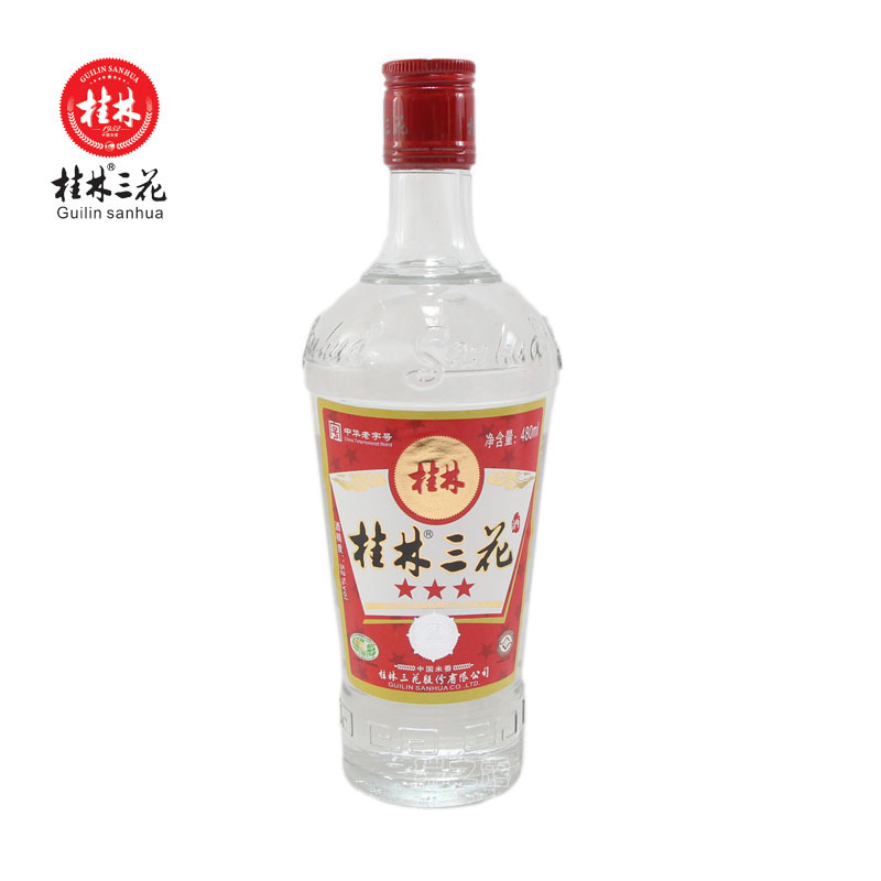 52度三星桂林三花酒480mL广西桂林特产米香型白酒三宝6瓶包邮|ruв категории вино, ликер/вино - от Buy2taobao.com для оказания профессиональной услуги покупки агента Taobao