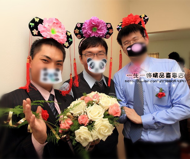 帽结婚整蛊新郎道具婚礼中国扇格格帽大人儿童帽表演香妃帽民族帽|ruв категории плесень играть/Аниме/вокруг/cos/настольные игры, вечеринка/магия товаров, группа приборов/украшения, головной убор - от Buy2taobao.com для оказания профессиональной услуги покупки агента Taobao