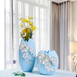 现代简约餐桌装饰品花瓶，客厅软装工艺品创意，电视柜酒柜欧式摆件礼