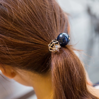 新货！韩国东大门超闪水钻大珍珠发圈发绳头饰品镂空金属皮筋头绳