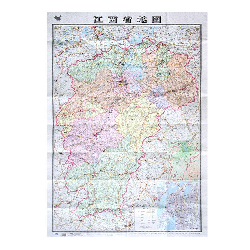 江西省地图 2019新版江西地图 交通地图 高速国道 盒装纸质 行政交通地图 1.1*0.8米 整张 折叠型 中国分省系列地图在类目 书籍/杂志/报纸, 地图/地理, 中国行政区划图中 - 来自Buy2taobao.com提供专业的淘宝代购服务