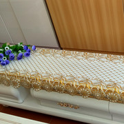 PVC烫金桌布台布镂空电视柜垫茶几垫 床头柜罩 鞋柜冰箱盖布