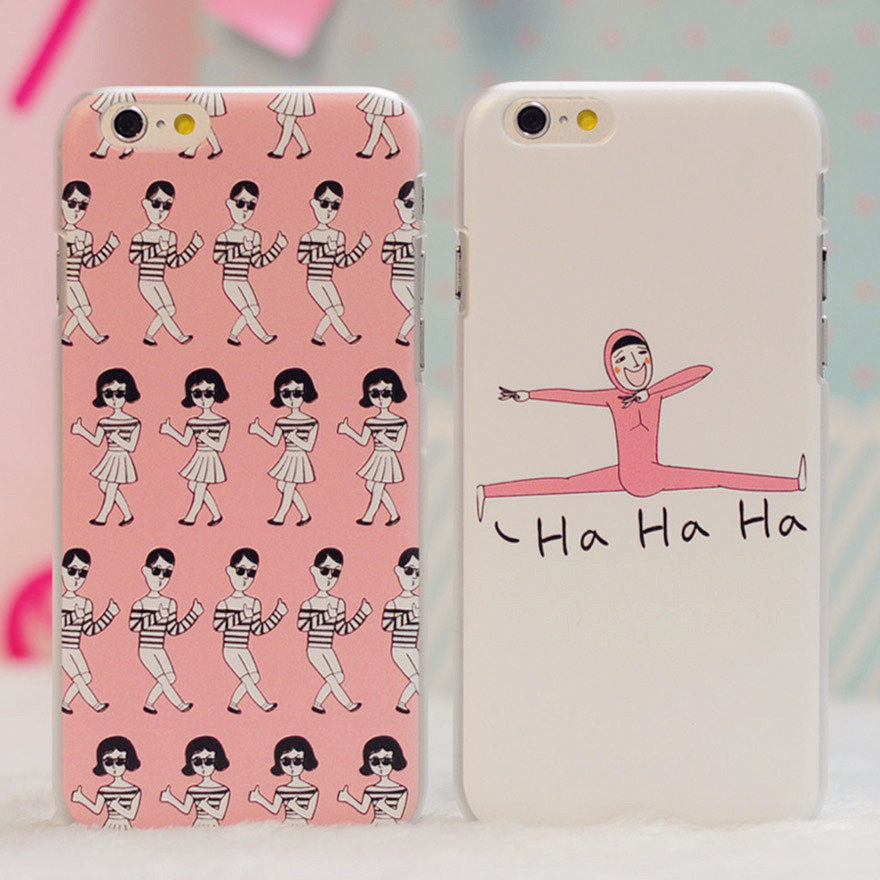 浮雕动感广场舞HAHAHA恶搞笑女6plus苹果6保护套iPhone5.5s手机壳