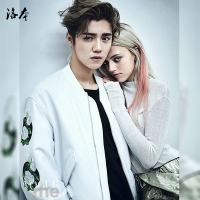 秋季男装情侣装鹿晗同款刺绣日系棒球服夹克韩