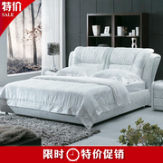 品牌 双人床 真皮床 家具 1.5 1.8米  现代 软体床 皮艺软床